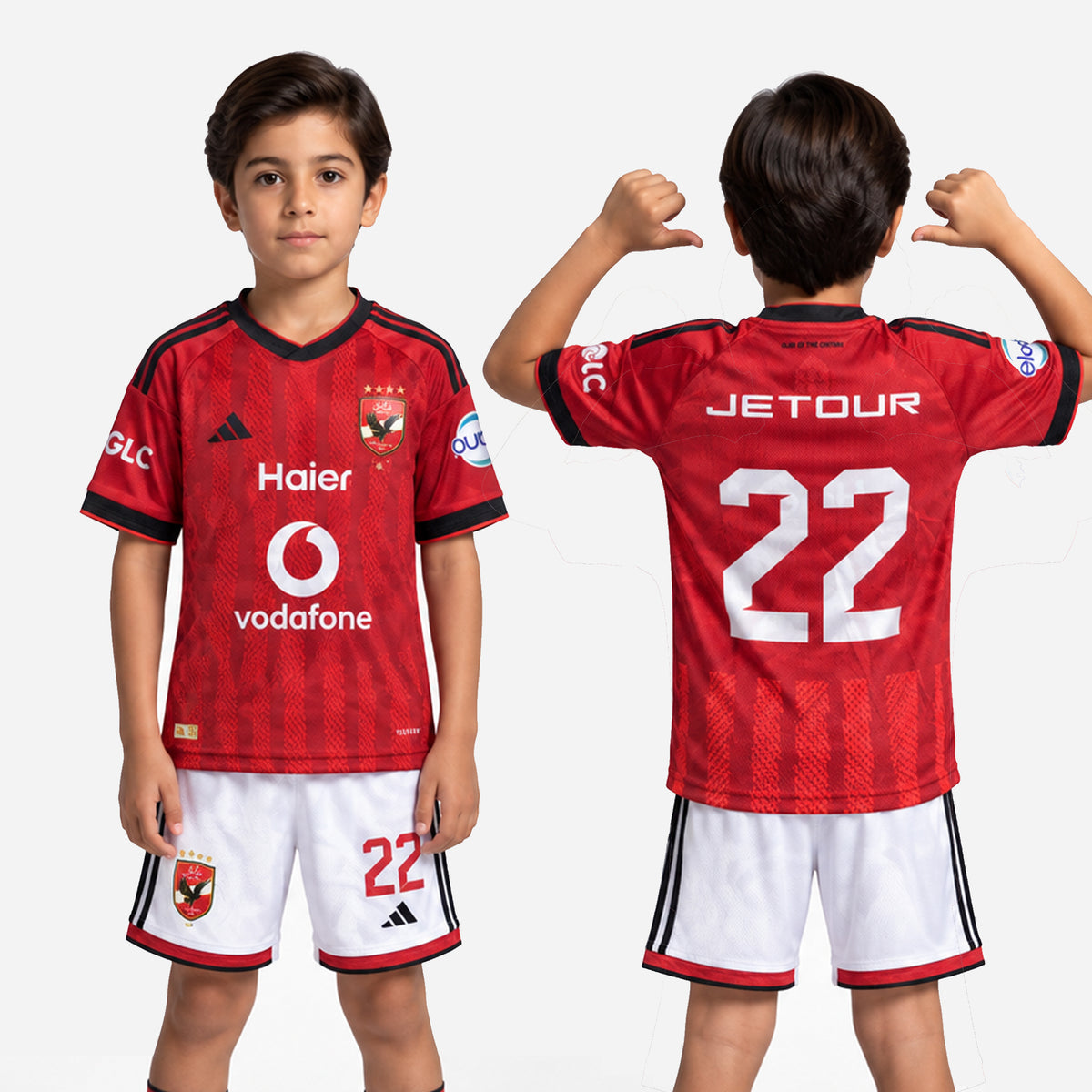 Al Ahly Kids' Kit 2026-2027 (T-shirt and Shorts)