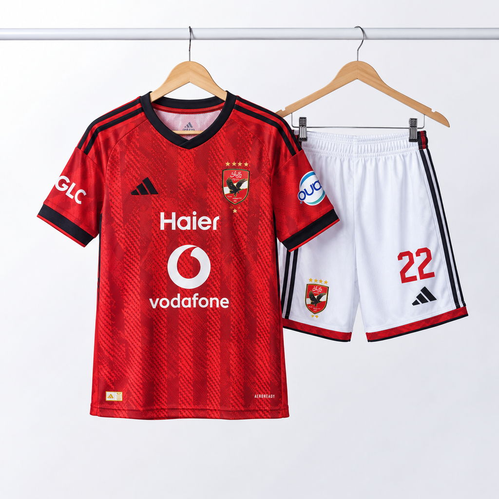 Al Ahly Kids' Kit 2026-2027 (T-shirt and Shorts)