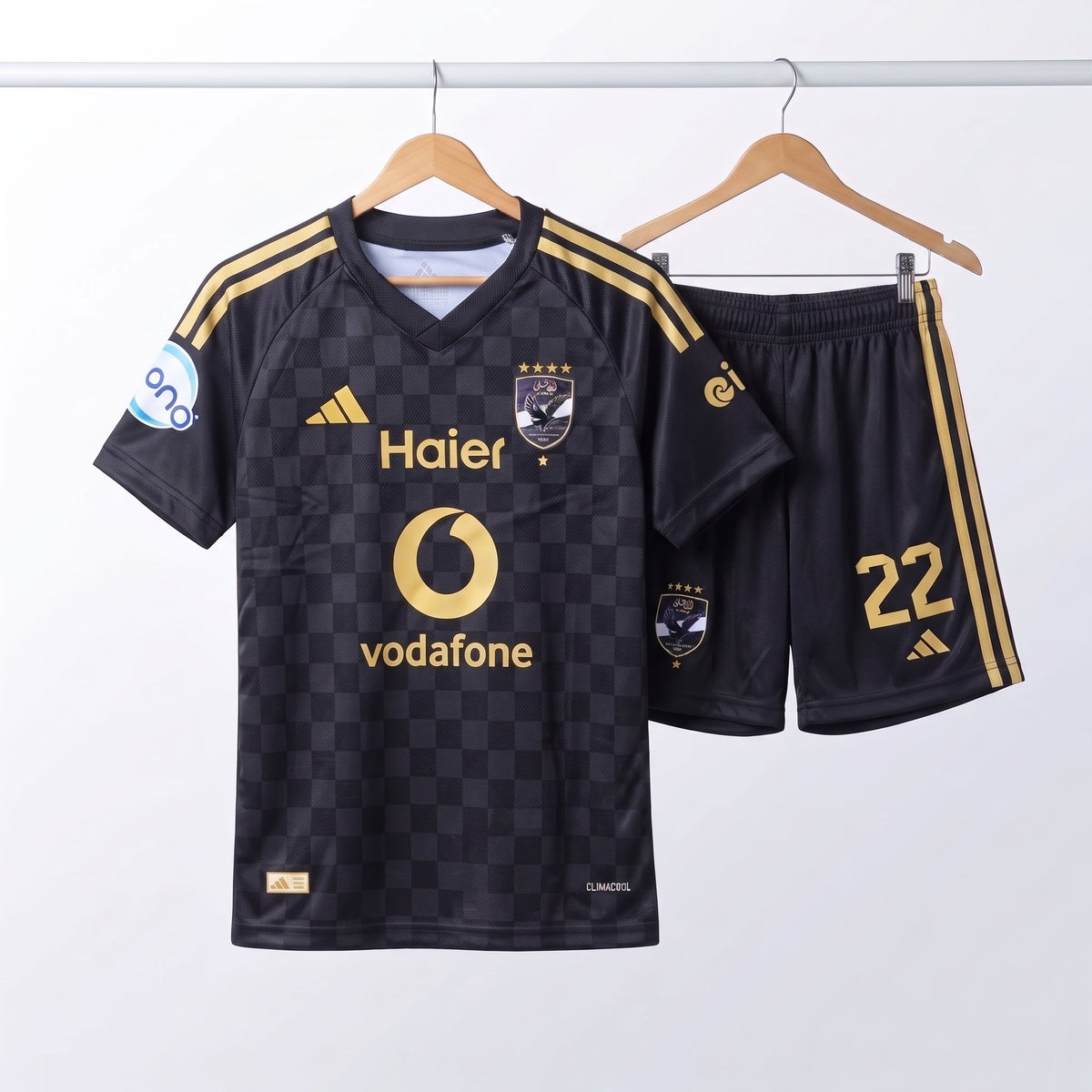 Al Ahly Kids' Kit 2026-2027 - Black (T-shirt and Shorts)